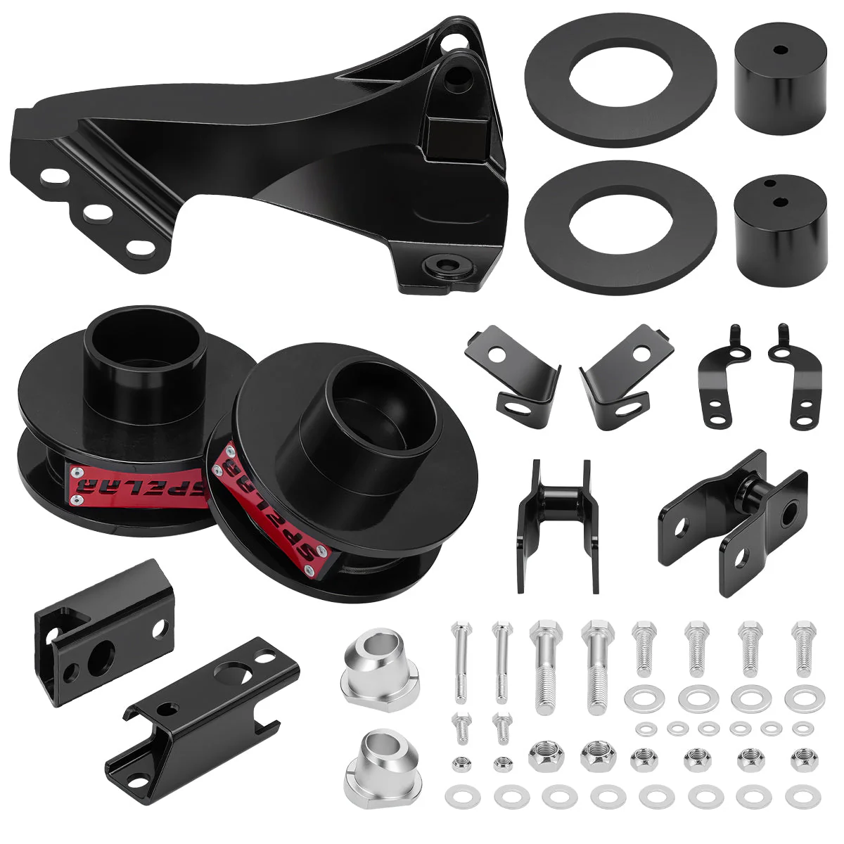 2.5" Front Leveling Kit with Track Bar Relocation Bracket for 2011–2022 Ford F250 F350 F450 4WD 6.7L Powerstroke | SPELAB - Image 3