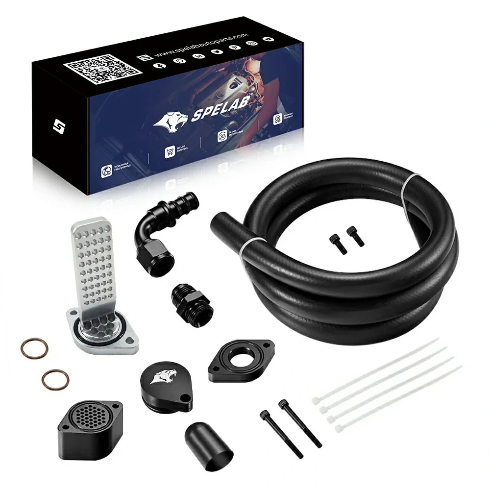 2011+ Ford 6.7L Powerstroke CCV Reroute/Delete w/Catch Can Internal&External  Kit | SPELAB - Image 15