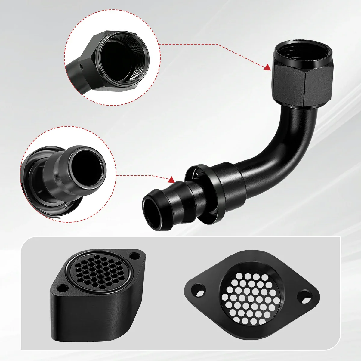 SPELAB Enhanced CCV/PCV Reroute/Delete Engine Ventilation Kit For 11-25 Ford 6.7L Powerstroke - Image 5