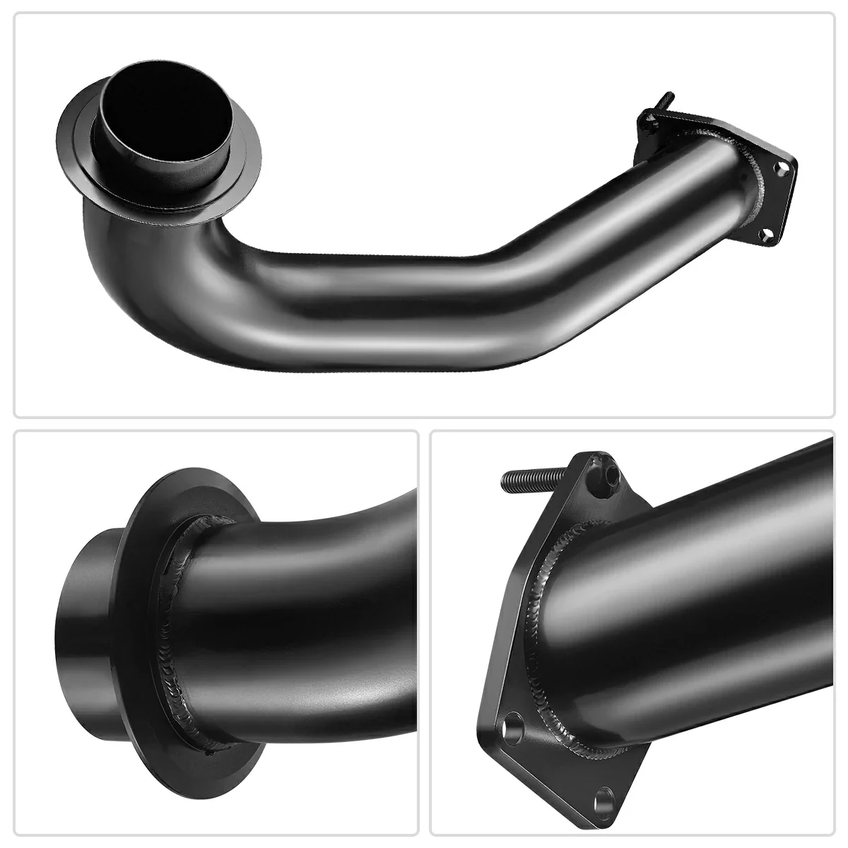 3.5'' Downpipe Exhaust For 2017-2024 L5P 6.6L Duramax Diesel Black| SPELAB - Image 6