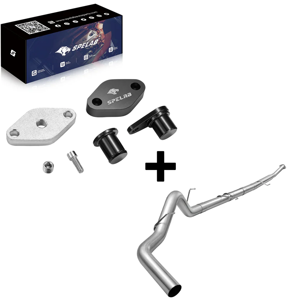 3.5''/4'' 2018-2020 3.0 Powerstroke DPF Delete Race Pipe | Ford F-150 | SPELAB - Image 5