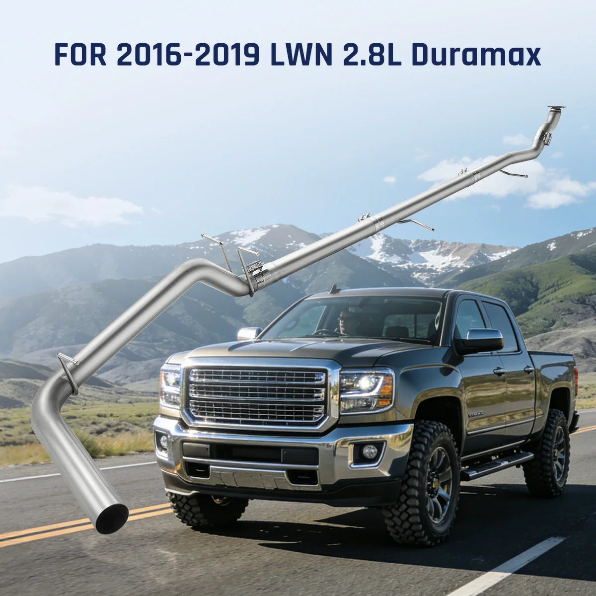 3‘’ Turbo-Back Exhaust System for 2016-2019 LWN 2.8L Duramax - Image 6