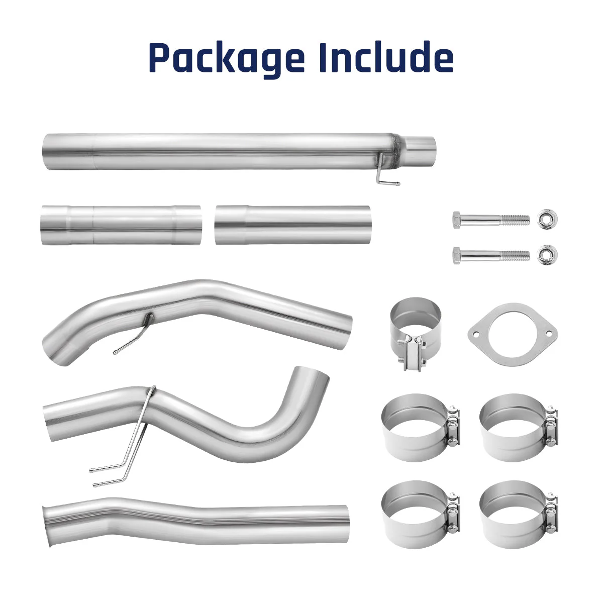 4"/5" Downpipe-Back Exhaust System for 2020-2024 Ford 6.7 Powerstroke F250 F350 F450 - Image 5
