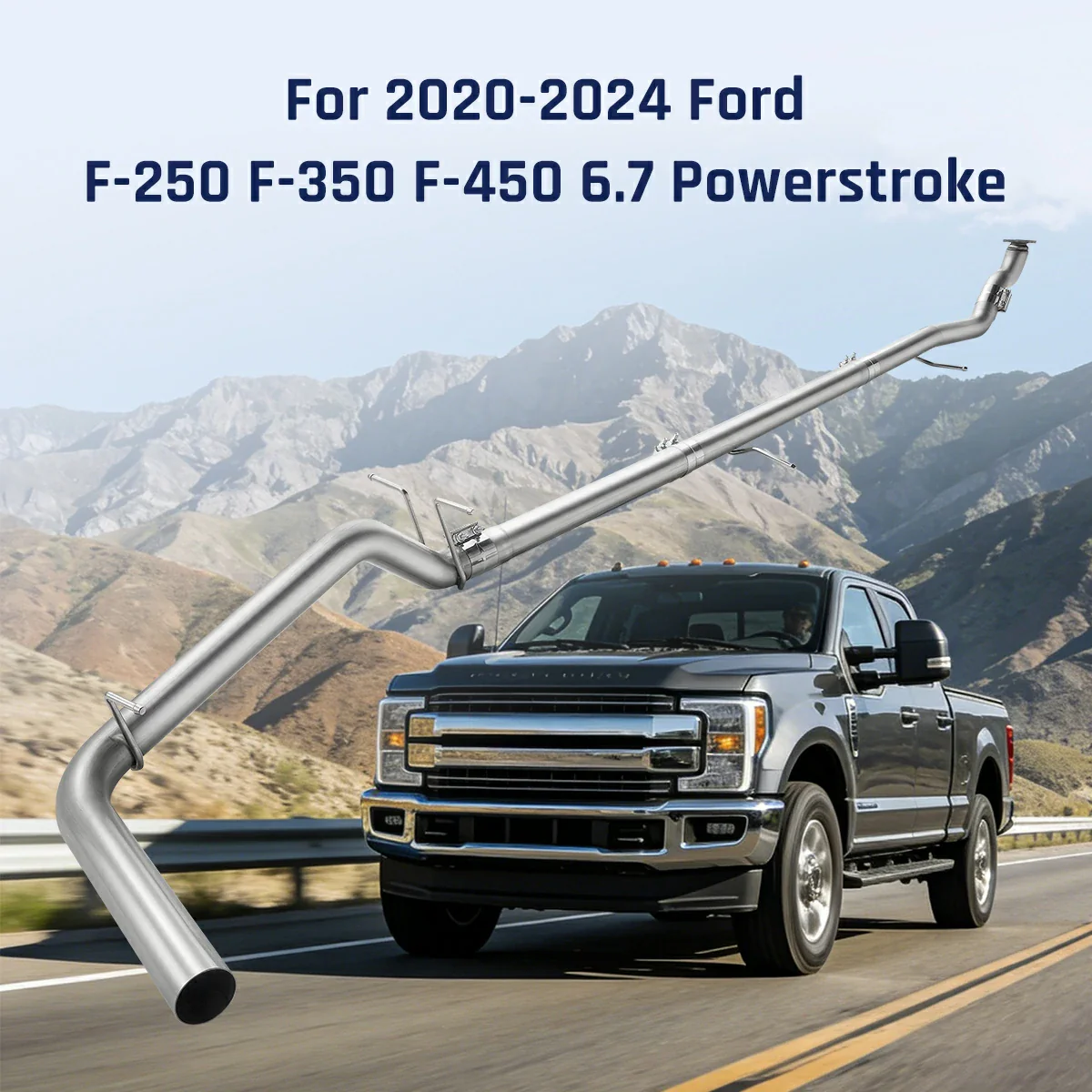 4"/5" Downpipe-Back Exhaust System for 2020-2024 Ford 6.7 Powerstroke F250 F350 F450 - Image 7