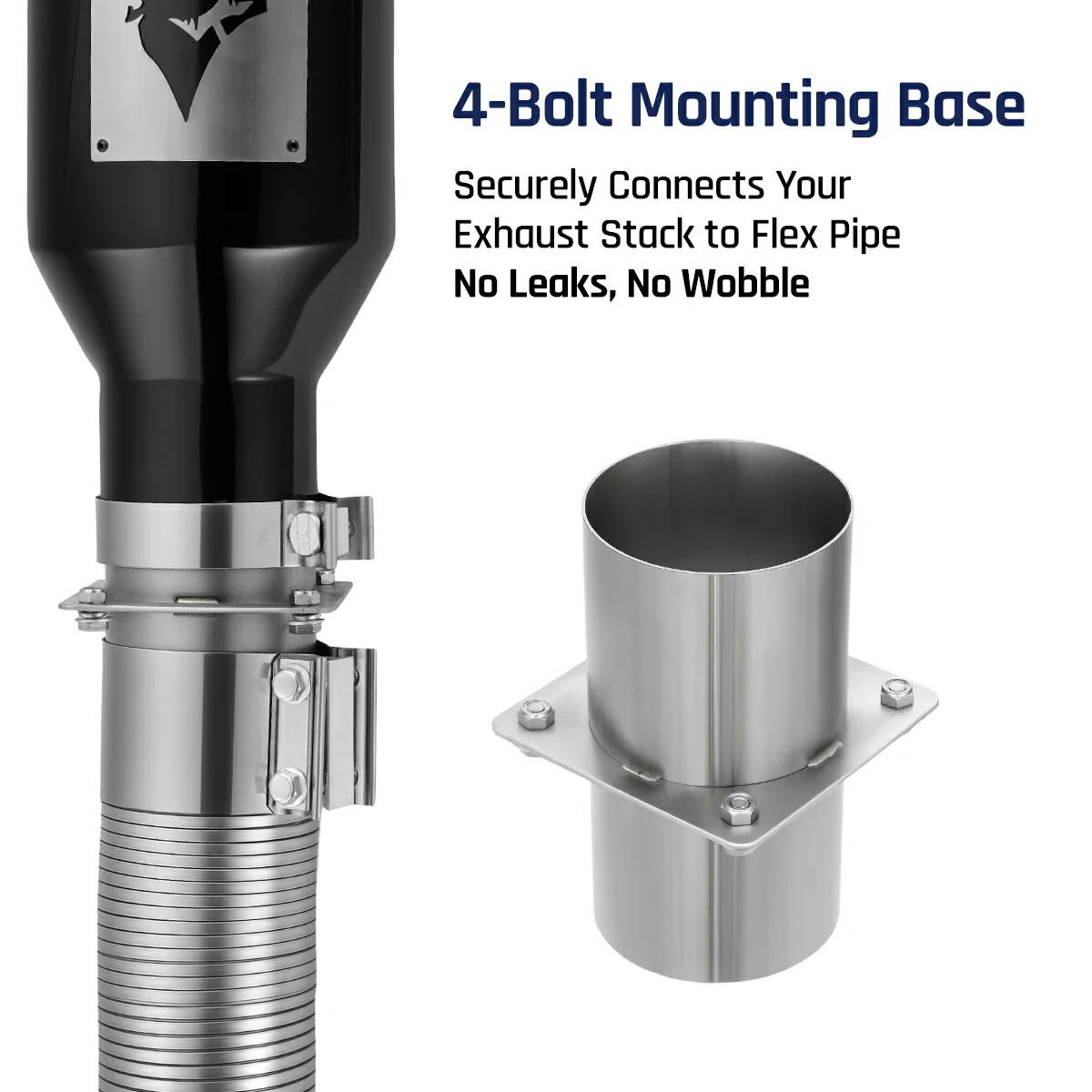 4"/5"Inlet 7"/8"Outlet 36"Tall Exhaust Stack Tip for Pickup - Image 11