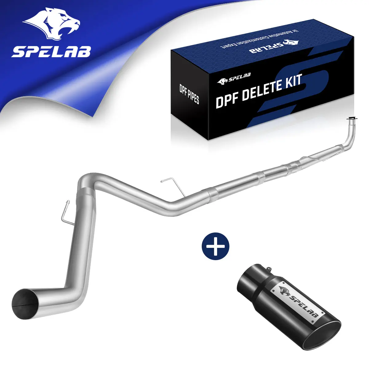 4‘’ Turbo-Back for 2013-2018 Dodge Ram 6.7L Diesel DPF Delete Race Pipe(Free Exhaust Tips) - Image 7