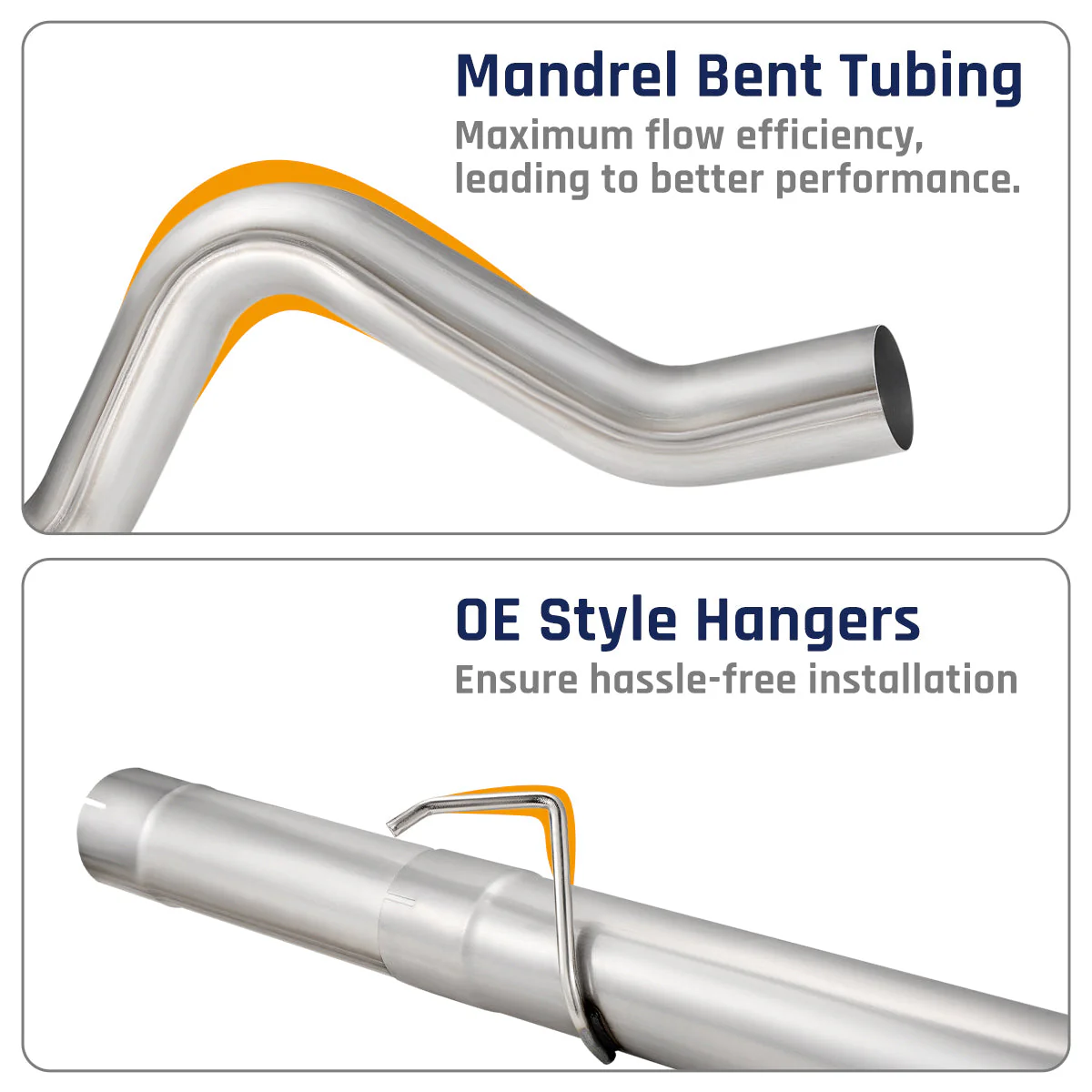 4‘’ Turbo-Back Exhaust System No Muffler for 1999.5-2003 Ford F-250 F-350 7.3L Powerstroke - Image 3