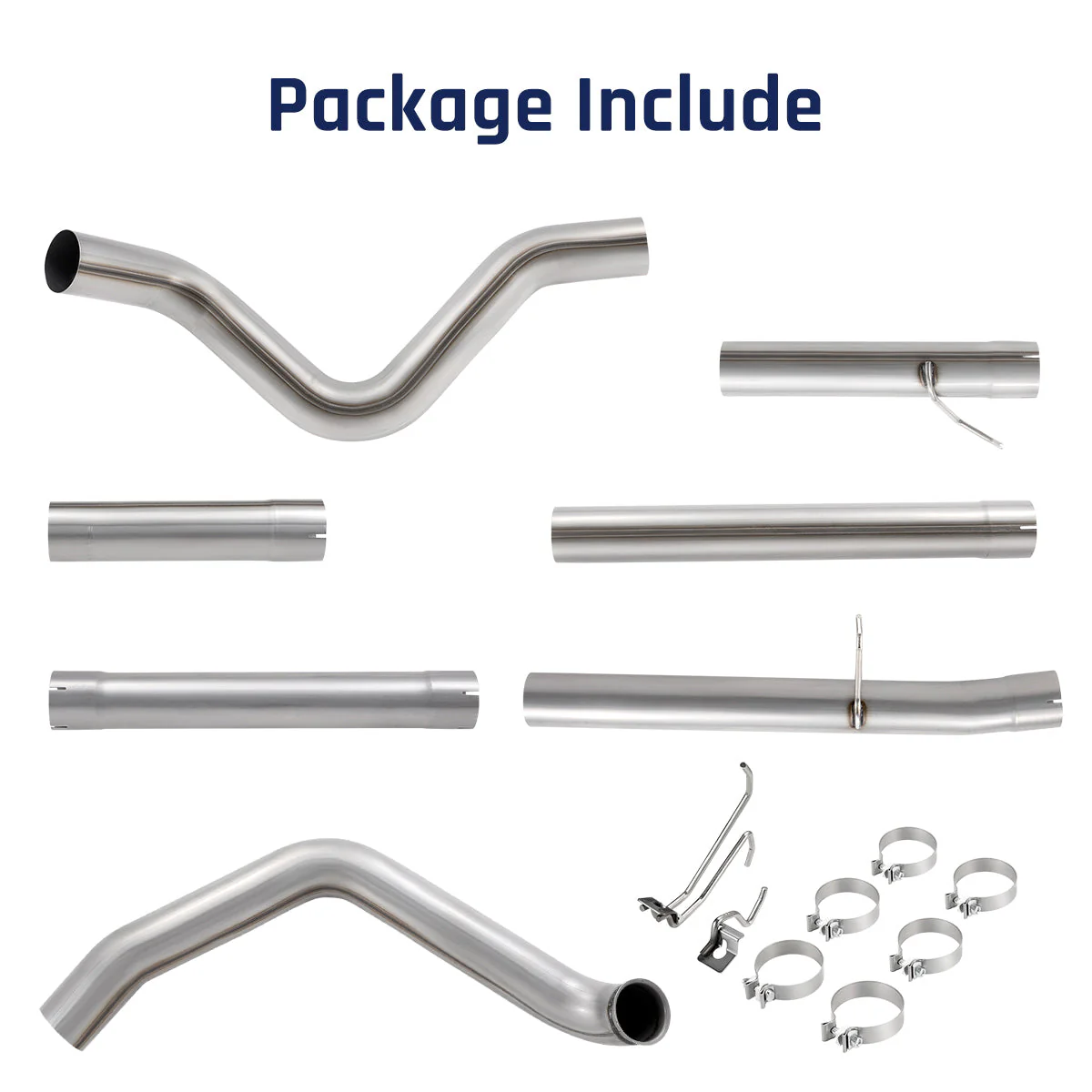 4‘’ Turbo-Back Exhaust System No Muffler for 1999.5-2003 Ford F-250 F-350 7.3L Powerstroke - Image 5