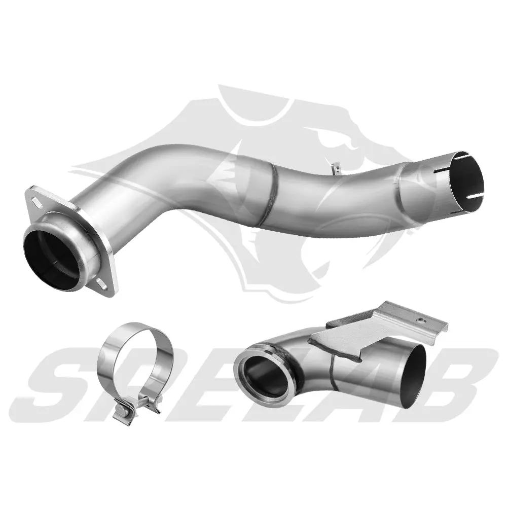 4‘’ Turbo Downpipe Exhaust For 2015-2019 Ford 6.7L Powerstroke F250 F350 F450 F550 | SPELAB - Image 3