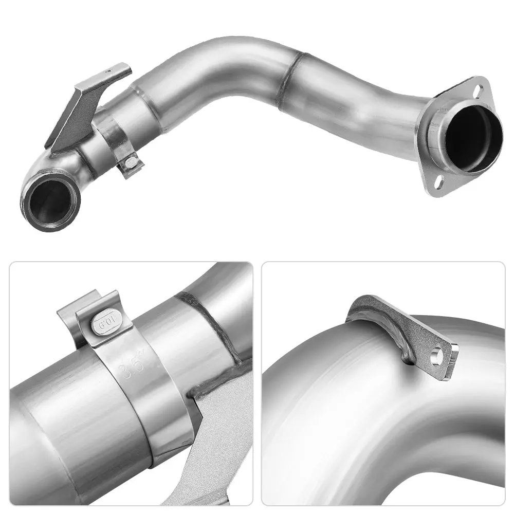4‘’ Turbo Downpipe Exhaust For 2015-2019 Ford 6.7L Powerstroke F250 F350 F450 F550 | SPELAB - Image 4