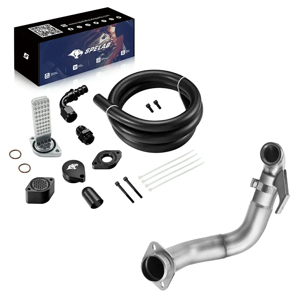 4‘’ Turbo Downpipe Exhaust For 2015-2019 Ford 6.7L Powerstroke F250 F350 F450 F550 | SPELAB - Image 7