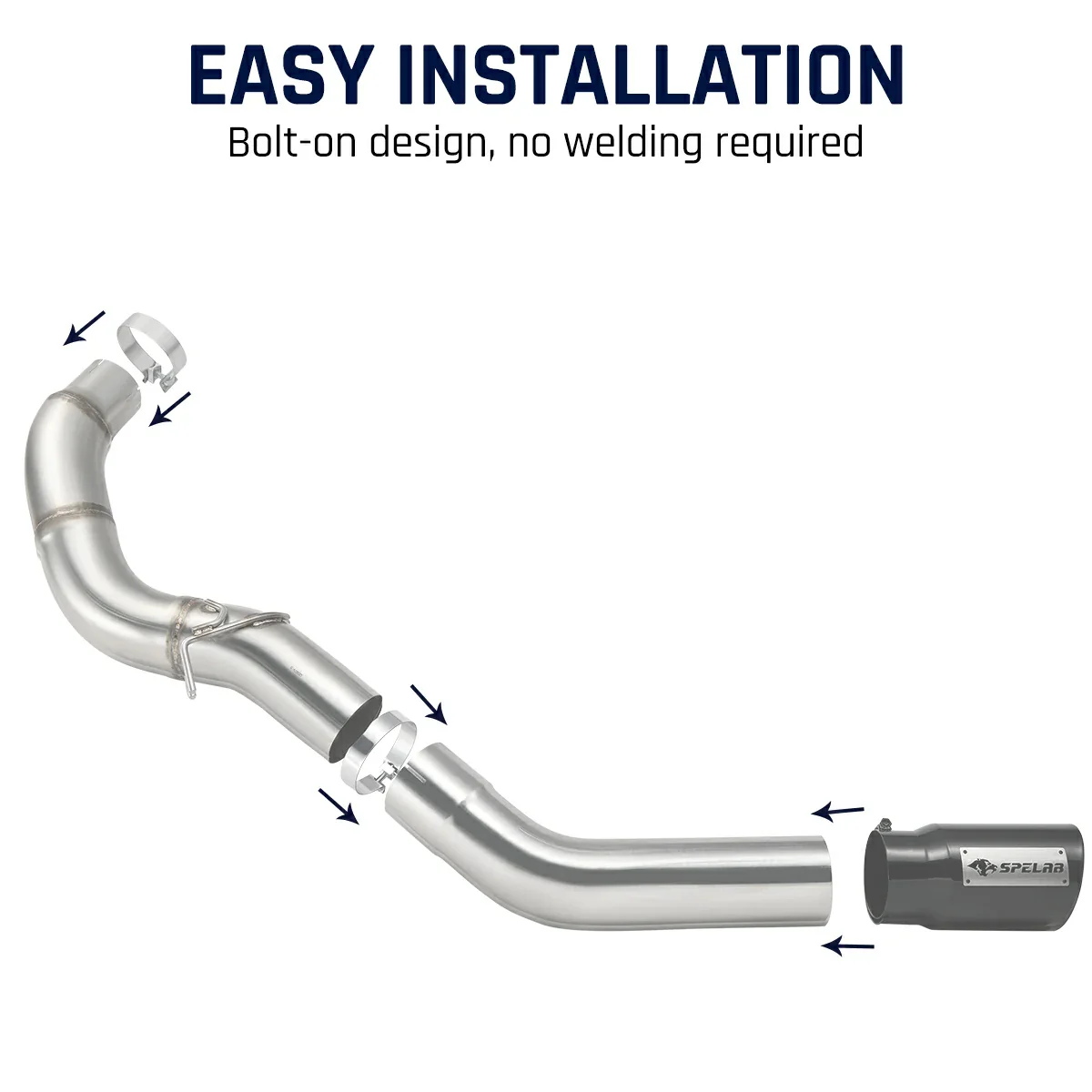 5'' DPF Back Exhaust Single Side Exit 2013-2025 Dodge Ram 2500/3500 6.7L Diesel - Image 4