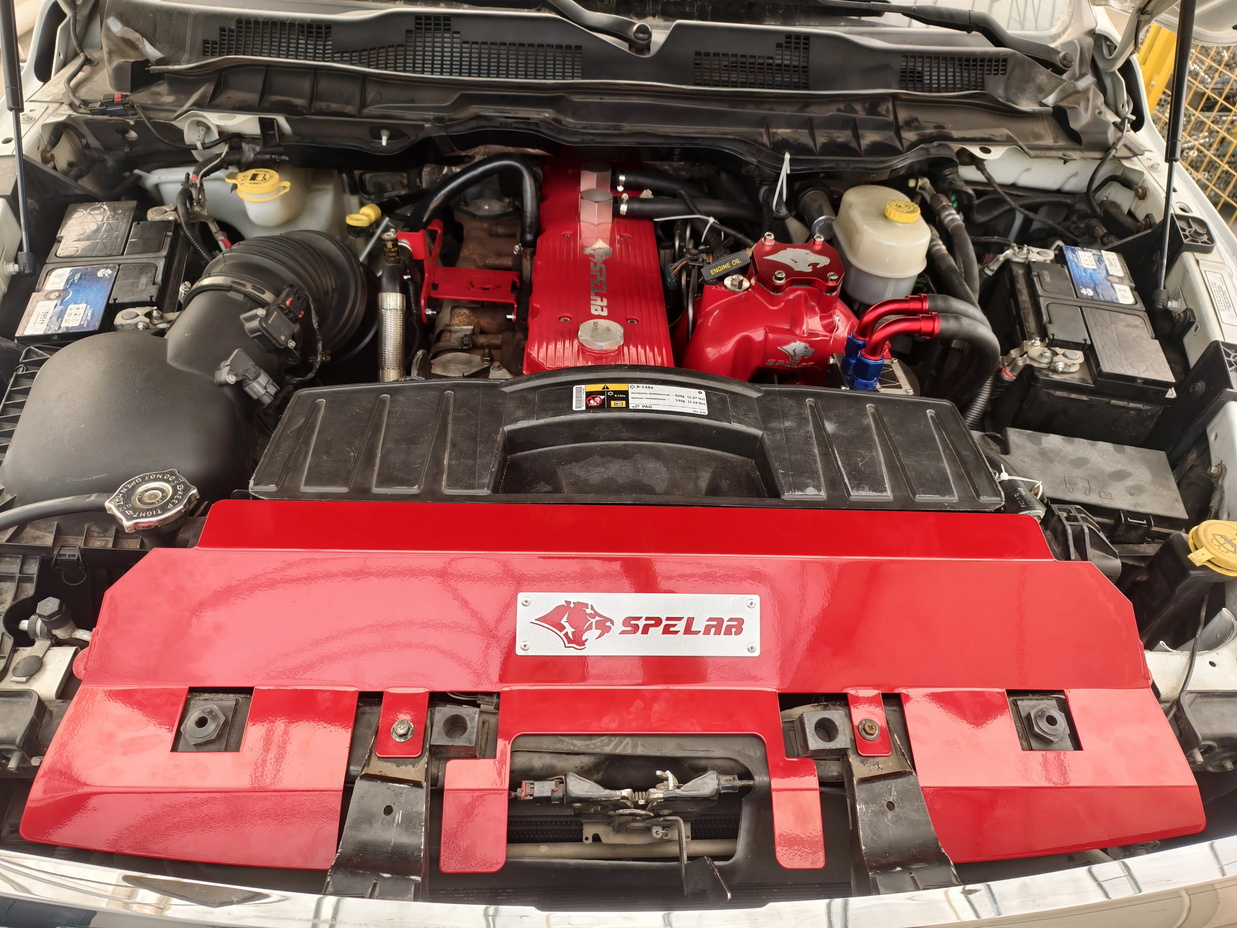 Aluminum Radiator Cover for 2010-2018 Dodge Ram 2500/3500 6.7L Diesel | SPELAB - Image 4