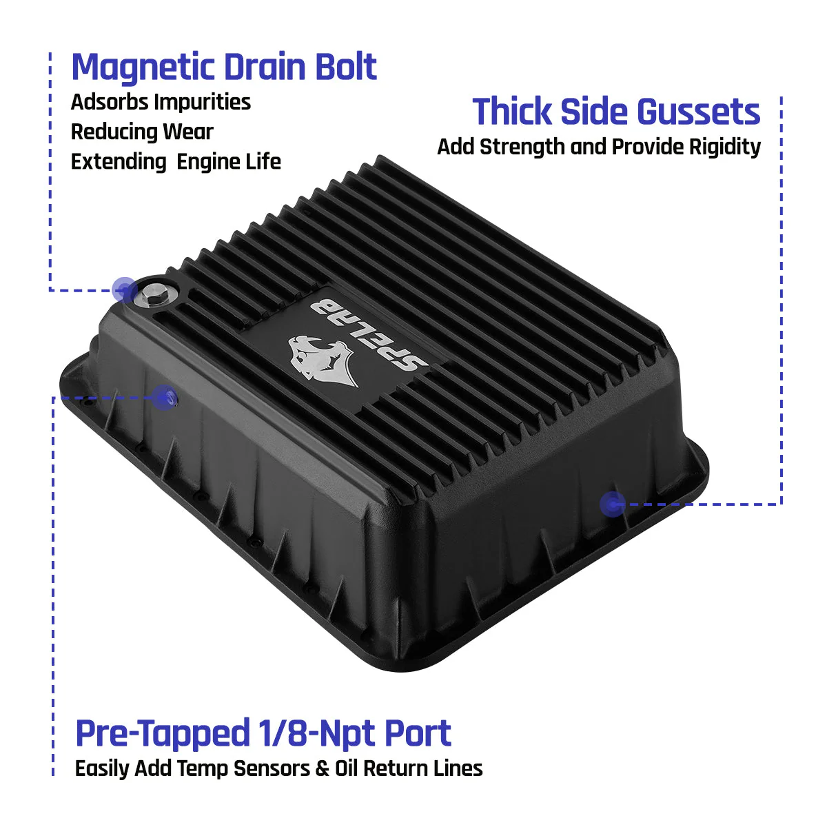 AS69RC Transmission Pan for 2013-2024 Dodge RAM 2500/3500 6.7L | SPELAB - Image 4