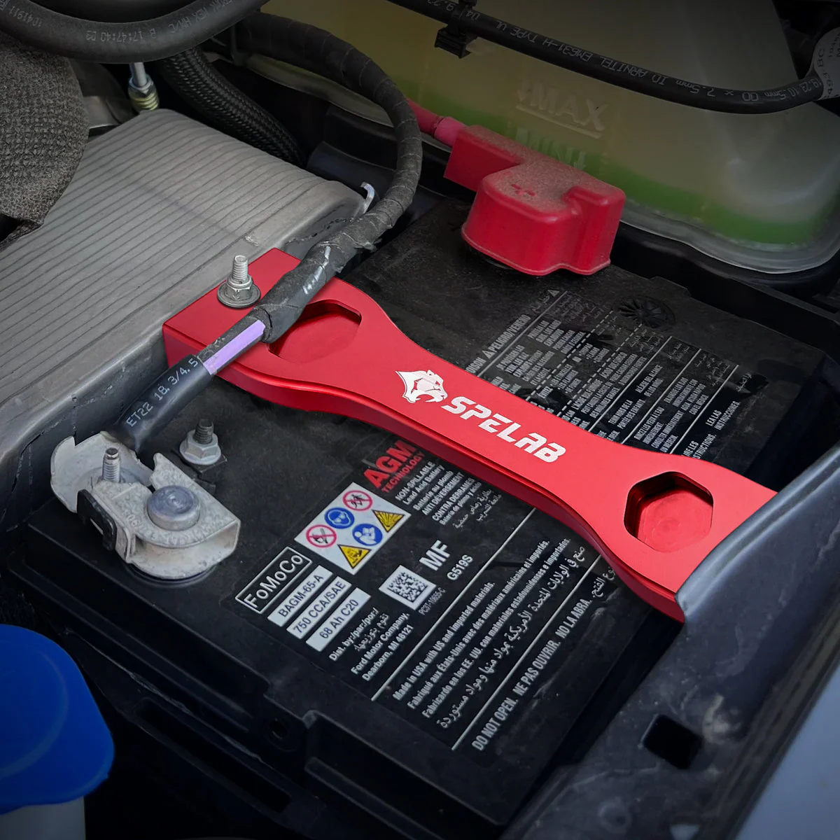 Battery Hold Down for 2011-2022 Ford F250 F350 F450 F550 6.7L Powerstroke | SPELAB - Image 4