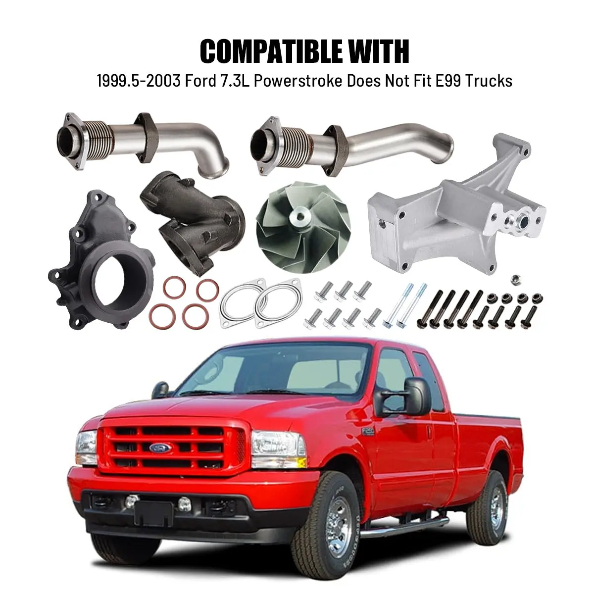 Bellowed Up-Pipe Kit & EBPV & Turbo For 1999.5-2003 7.3 Powerstroke Diesel | SPELAB - Image 4