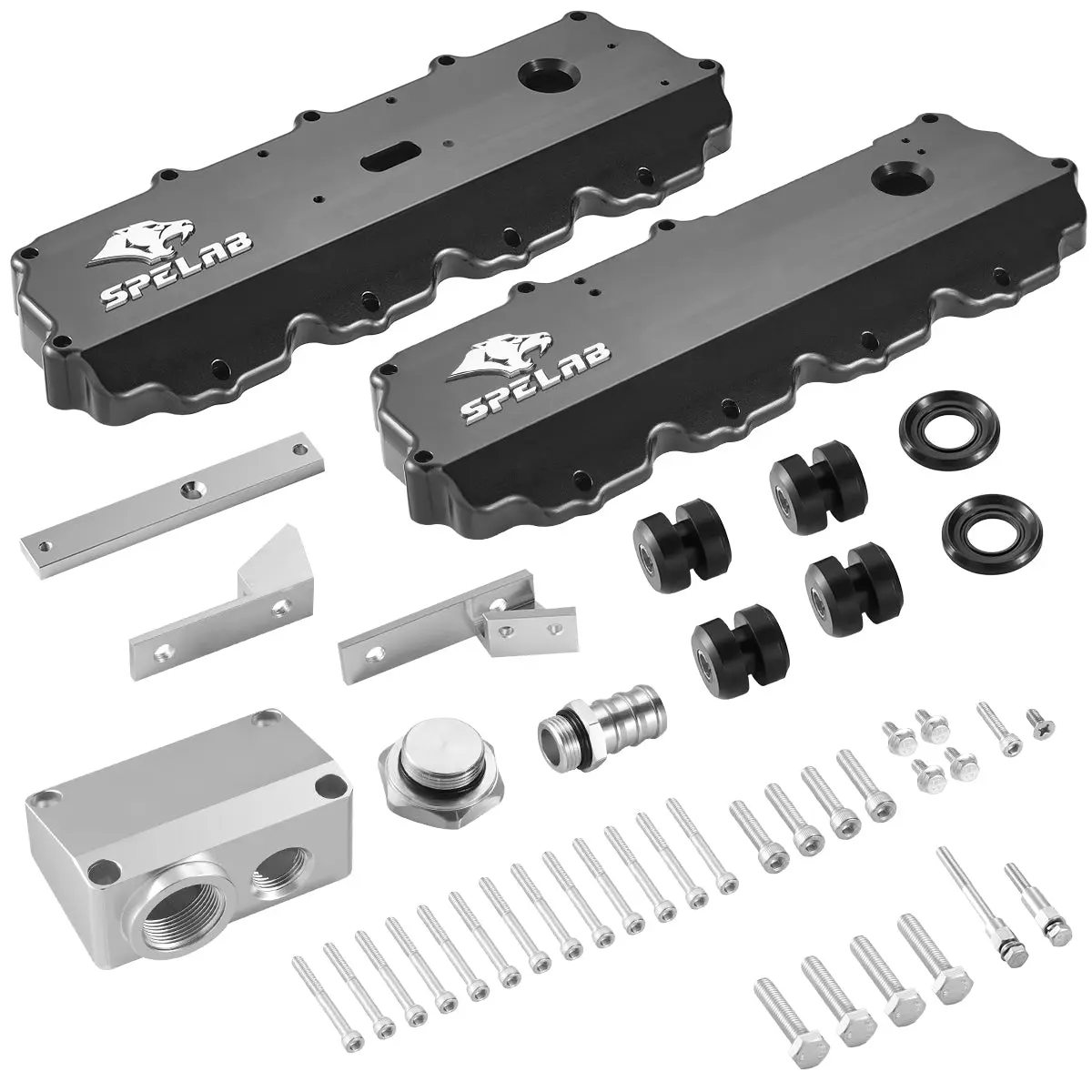 Billet Aluminum Valve Cover for 2004.5-2007 Ford F250 F350 F450 F550 6.0L Powerstroke | SPELAB - Image 7