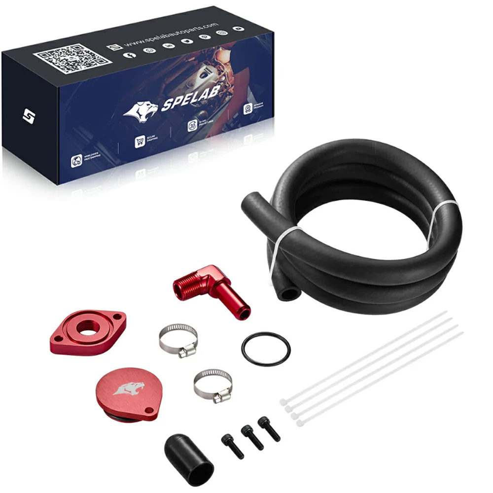 CCV Reroute/Delete Kit 2011-2025 Ford 6.7 Powerstroke F250 F350 F450 w/Catch Can | SPELAB - Image 10
