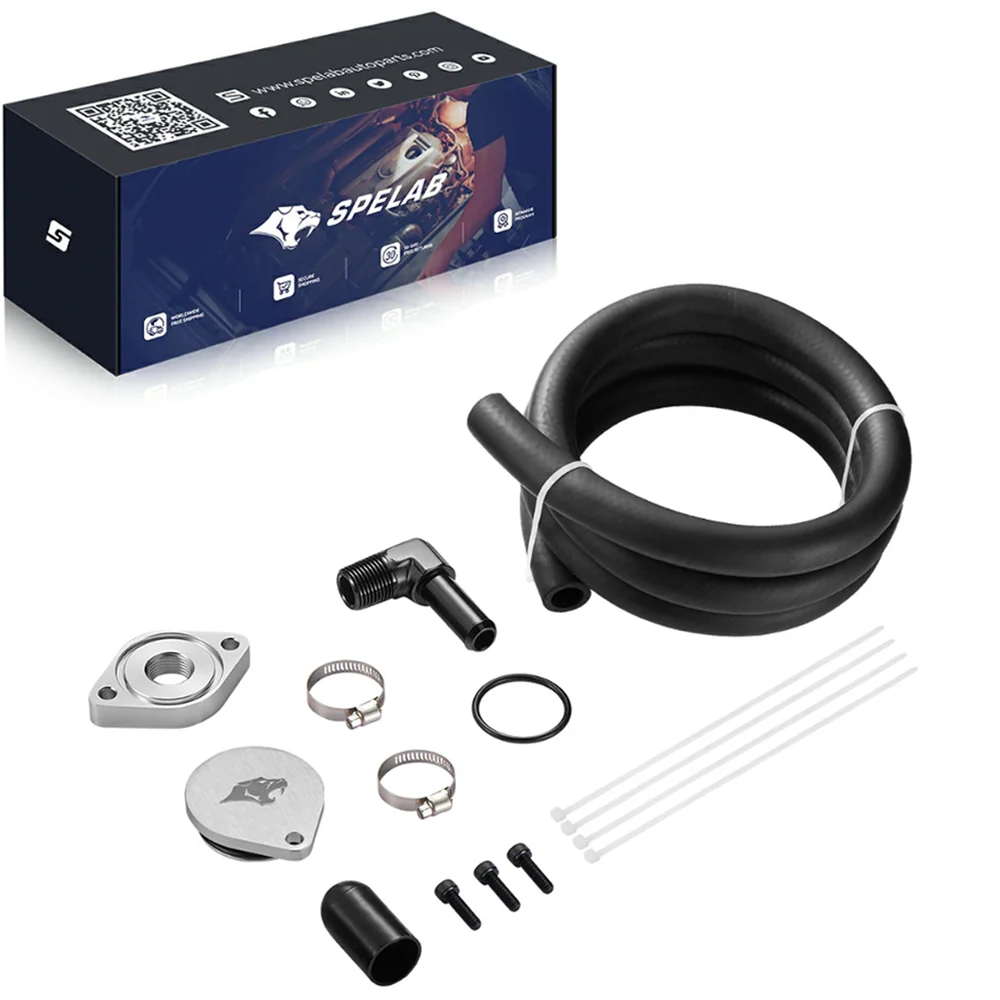 CCV Reroute/Delete Kit 2011-2025 Ford 6.7 Powerstroke F250 F350 F450 w/Catch Can | SPELAB - Image 11