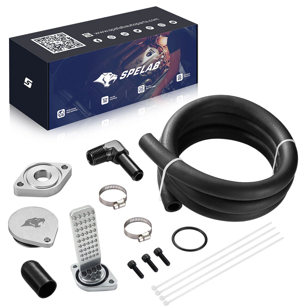 CCV Reroute/Delete Kit 2011-2025 Ford 6.7 Powerstroke F250 F350 F450 w/Catch Can | SPELAB - Image 3