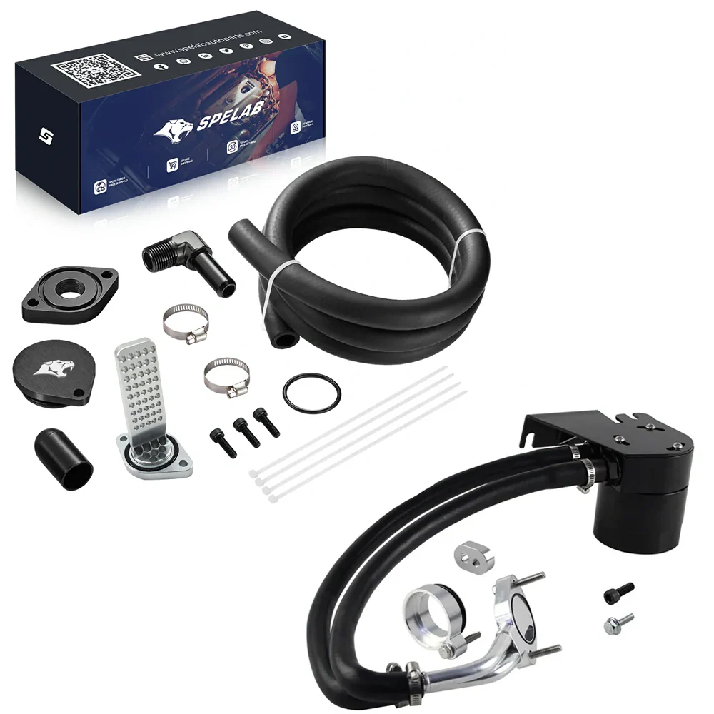 CCV Reroute/Delete Kit 2011-2025 Ford 6.7 Powerstroke F250 F350 F450 w/Catch Can | SPELAB - Image 6