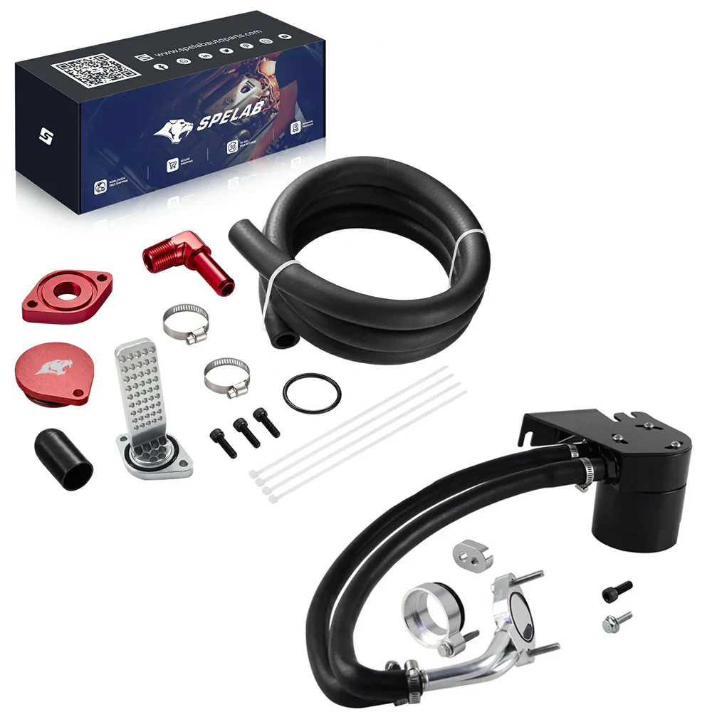 CCV Reroute/Delete Kit 2011-2025 Ford 6.7 Powerstroke F250 F350 F450 w/Catch Can | SPELAB - Image 7