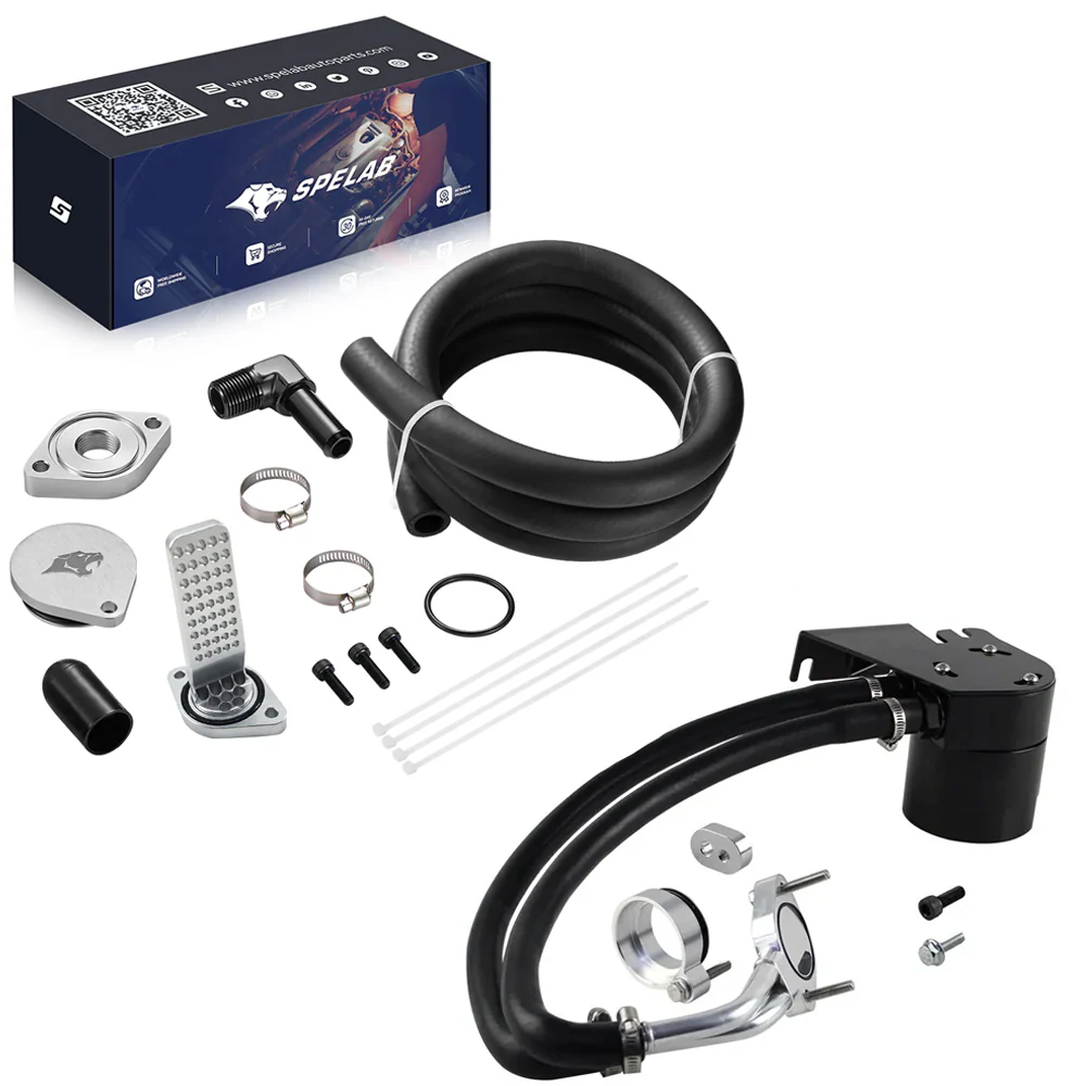 CCV Reroute/Delete Kit 2011-2025 Ford 6.7 Powerstroke F250 F350 F450 w/Catch Can | SPELAB - Image 8