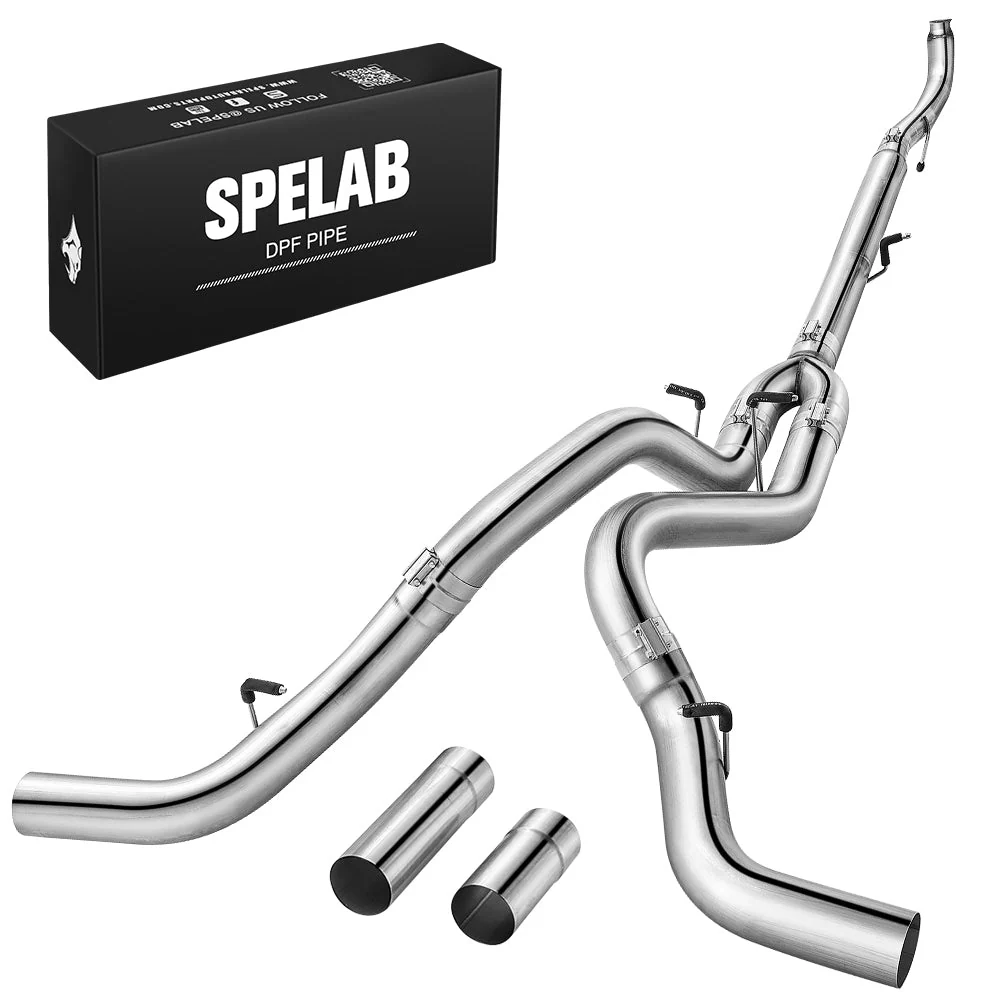 5'' Downpipe Back Duals 2011-2016 LML 6.6L Duramax DPF Delete Race Pipe GM 2500/3500|SPELAB - Image 4