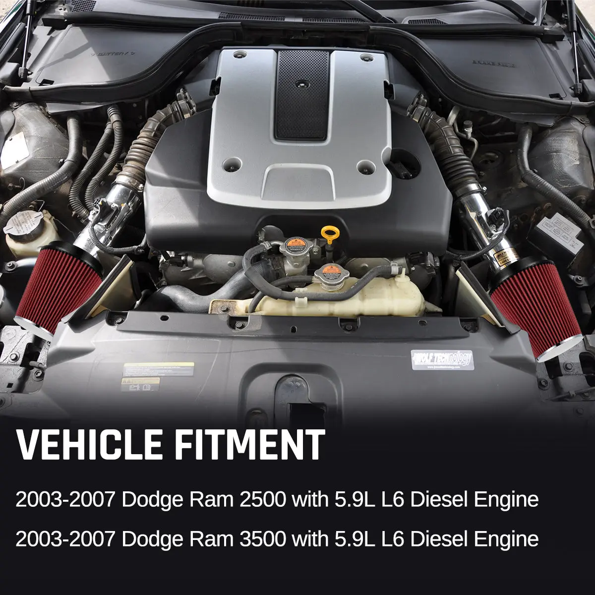 Cold Air Intake Kit For 2003-2007 Dodge Ram 2500/3500 5.9L L6 Diesel | SPELAB - Image 8