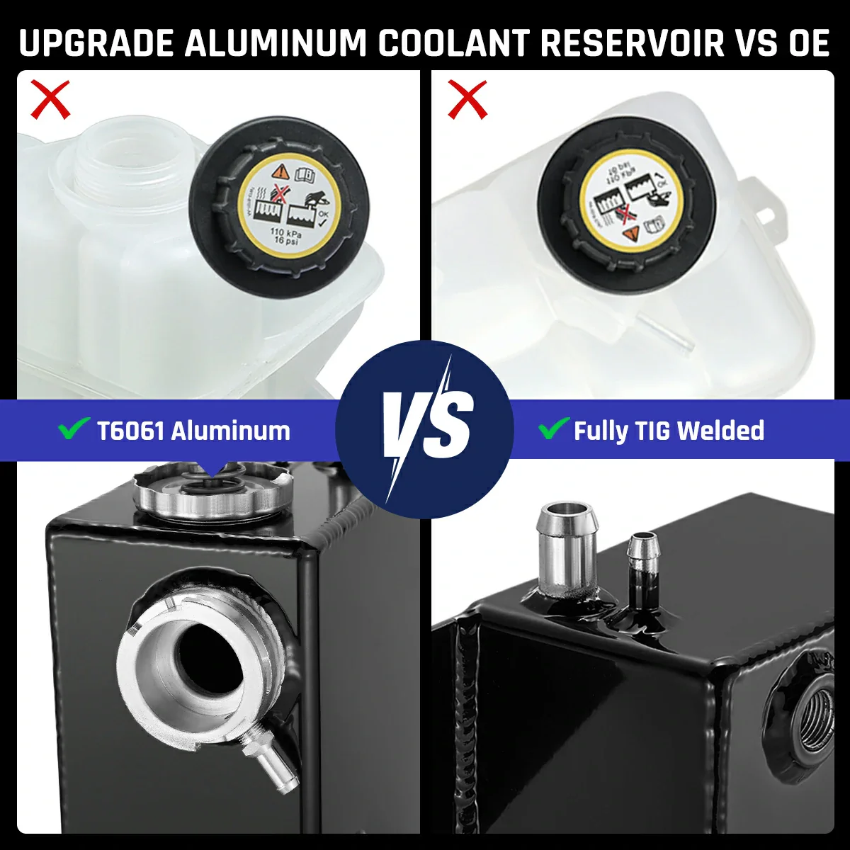 Coolant Reservoir for 2011-2016 LML 6.6L Duramax Coolant Overflow Tank | SPELAB - Image 3