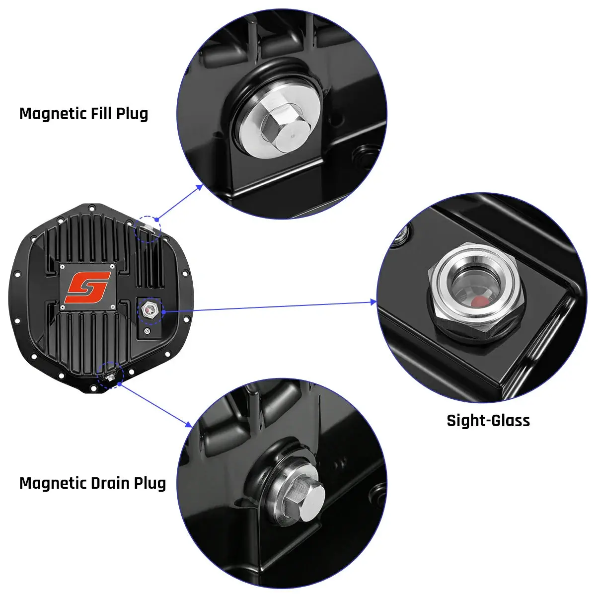 Differential Cover For AAM 11.5"/11.8″ 14 Bolts Rear Axle for 01-19 GM and 03-18 RAM | SPELAB - Image 5