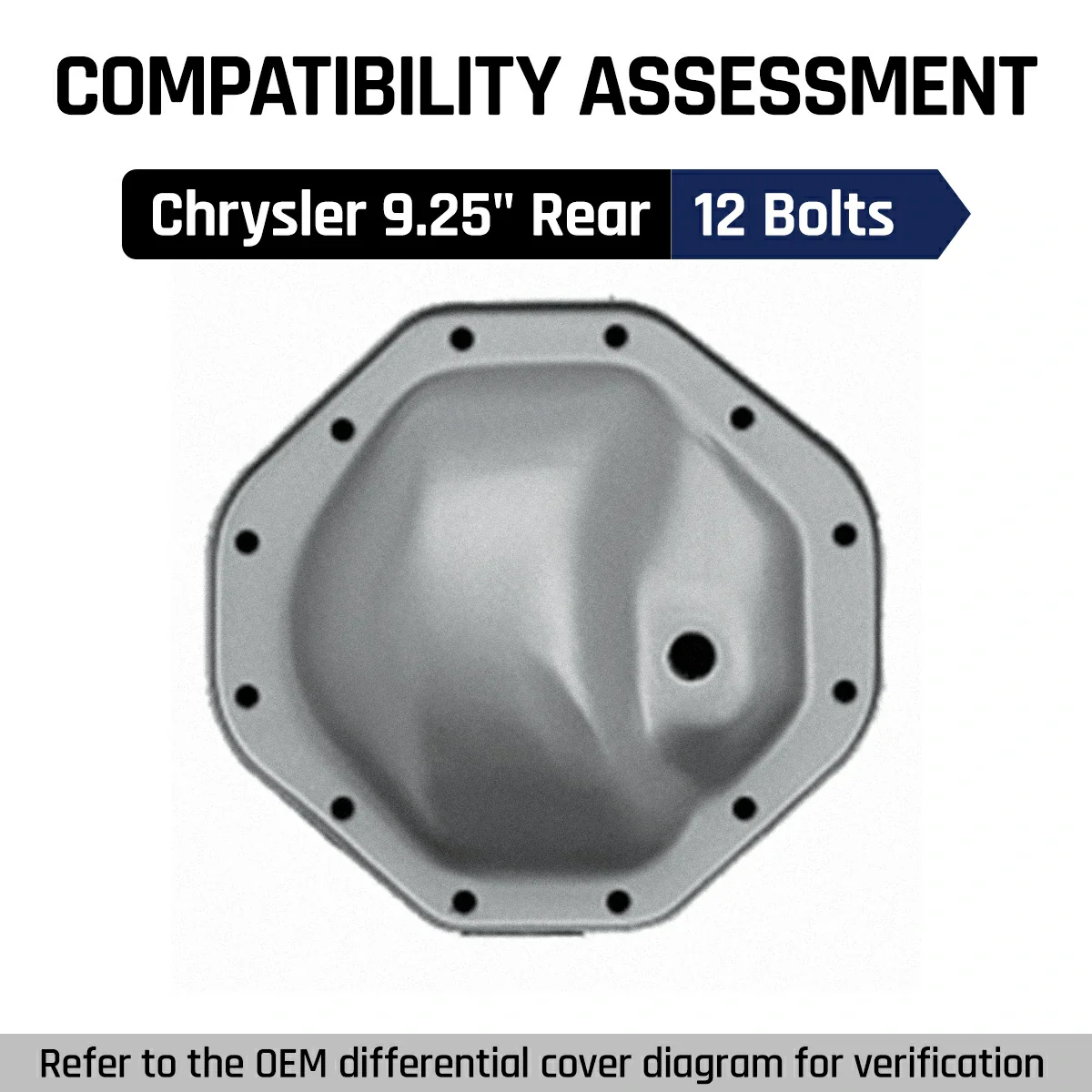 Differential Cover For Chrysler 9.25'' 12 Bolts Rear Axle| SPELAB - Image 3