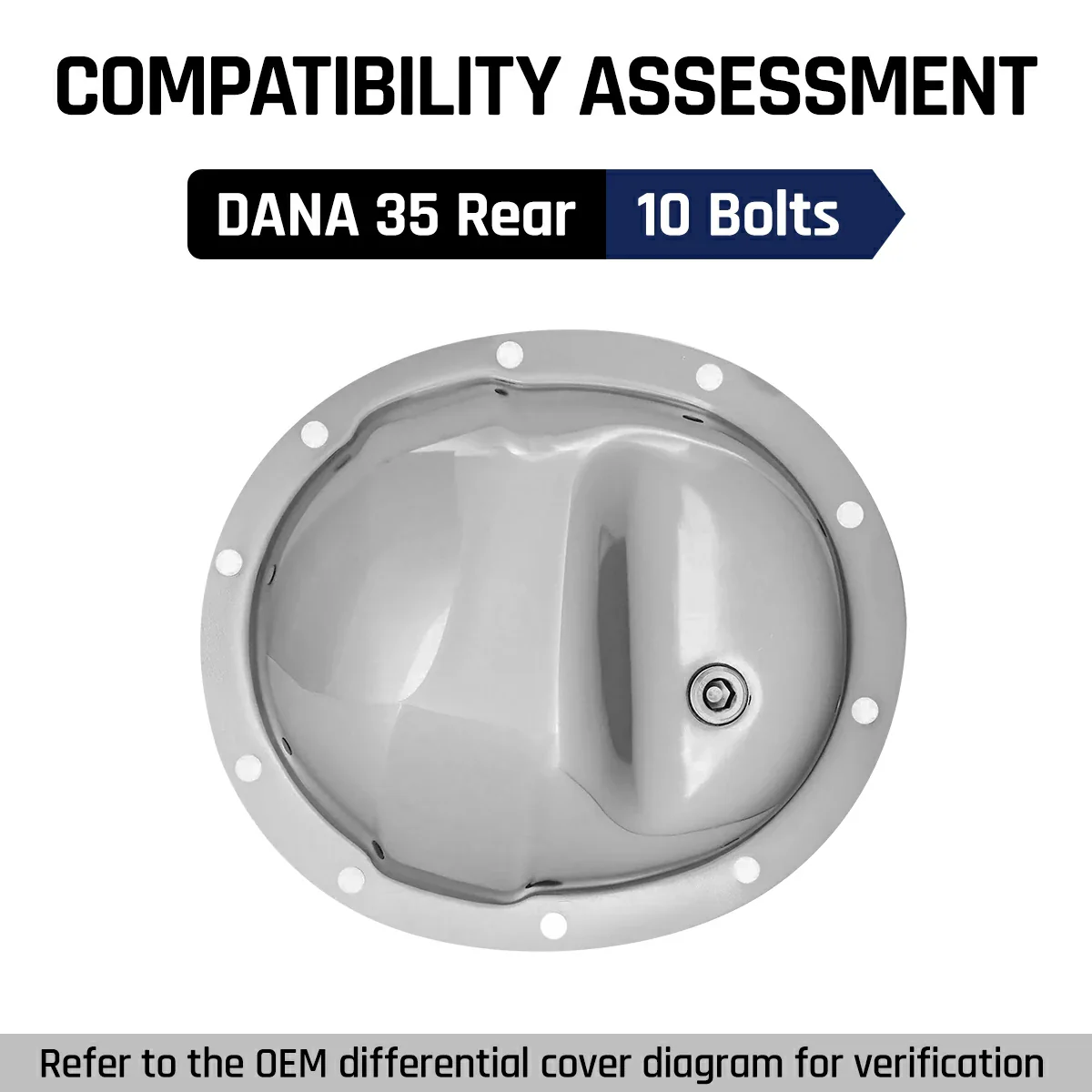 Differential Cover For Dana 35 10 Bolts Rear Axle| SPELAB - Image 3