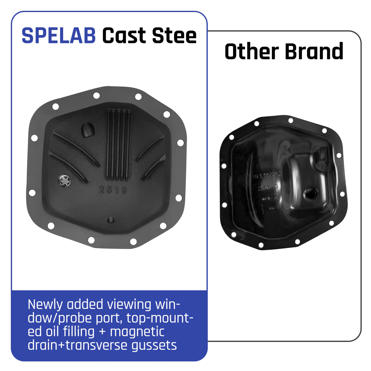 Differential Cover For Dana 44 AdvanTEK M210 12 Bolts Front Axle | SPELAB - Image 4