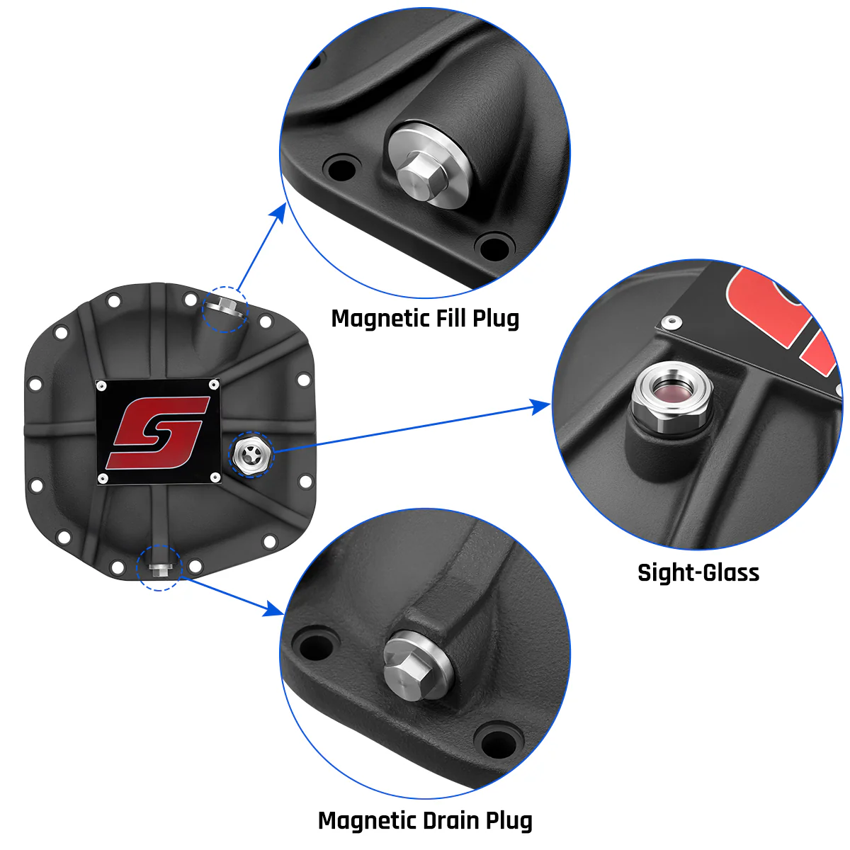 Differential Cover For Dana 44 AdvanTEK M210 12 Bolts Front Axle | SPELAB - Image 5