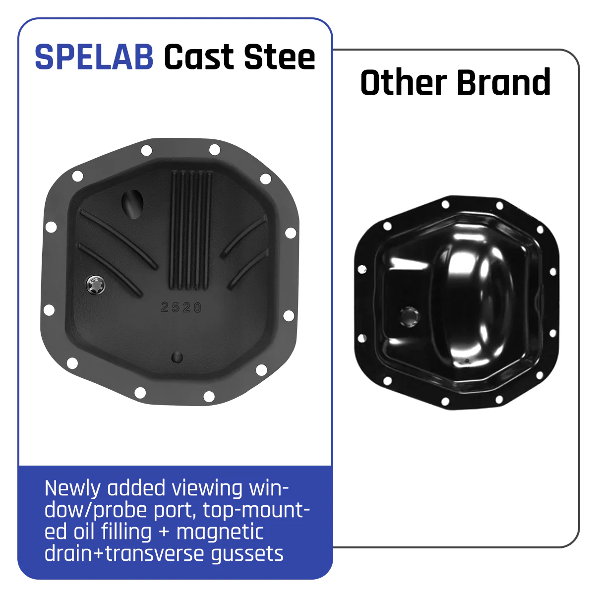Differential Cover For Dana 44 AdvanTEK M220 12 Bolts Rear Axle | SPELAB - Image 4