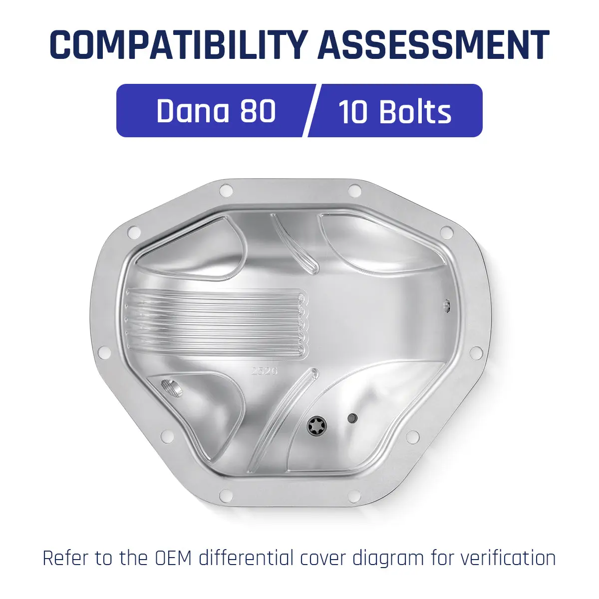 Billet Aluminum Differential Cover For Dana 80 10-Bolt Rear Axle Cover | SPELAB - Image 3