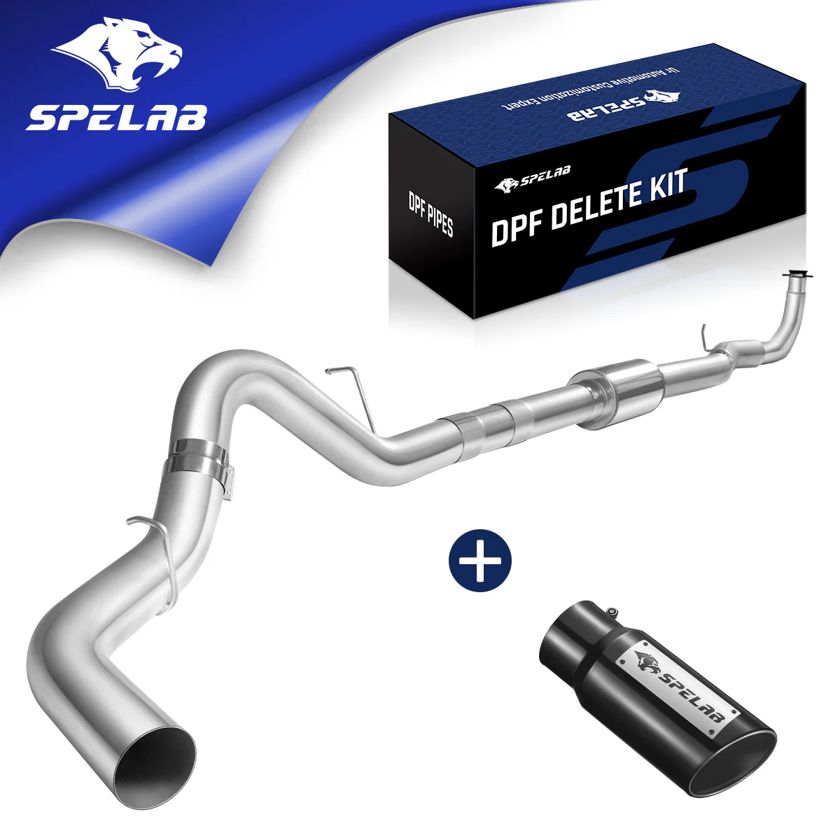 4"/5" Downpipe-Back 2017-2025 L5P 6.6 Duramax DPF Delete Race Pipe | SPELAB - Image 18