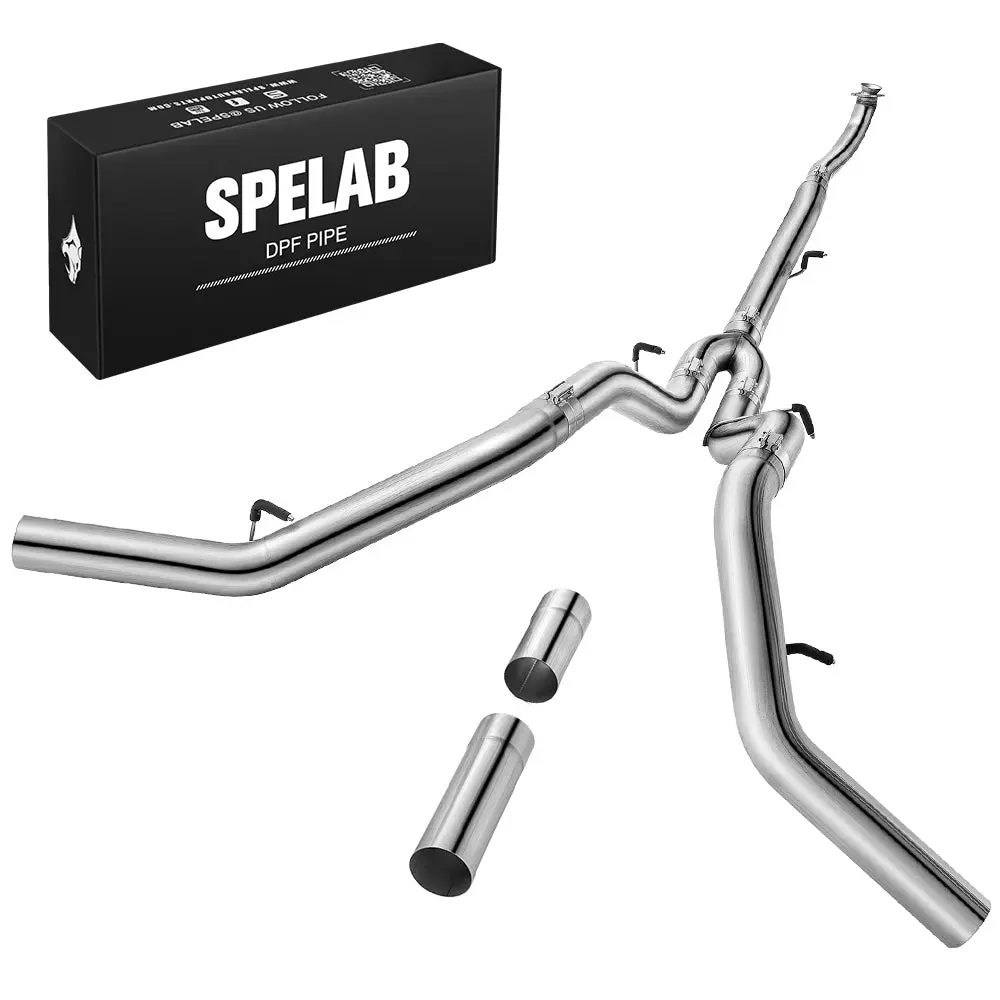 4"/5" Downpipe-Back 2017-2025 L5P 6.6 Duramax DPF Delete Race Pipe | SPELAB - Image 7