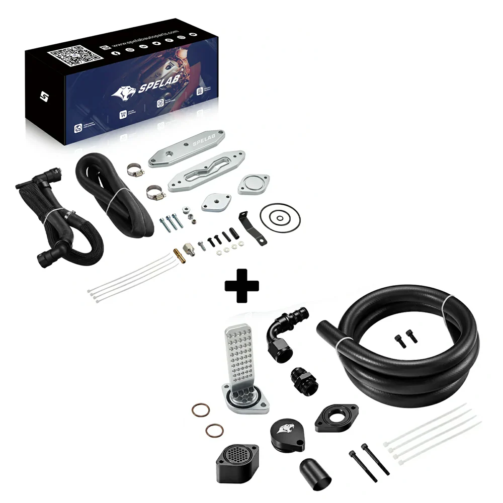 EGR Delete Kit For 2015-2016 6.7L Powerstroke Diesel Ford F250 F350 F450 F550 w/Coolant Bypass | SPELAB - Image 15