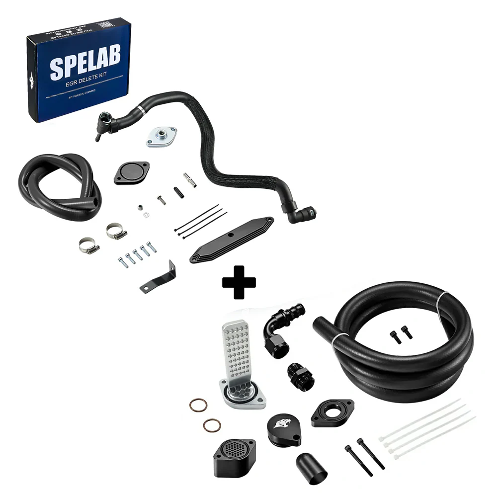 EGR Delete Kit For 2015-2016 6.7L Powerstroke Diesel Ford F250 F350 F450 F550 w/Coolant Bypass | SPELAB - Image 16