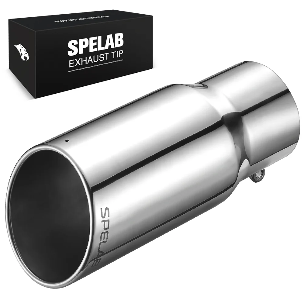 Exhaust Tip 4" In, 5"/6"/7" Out, 12"/18" Length T304 | SPELAB - Image 5