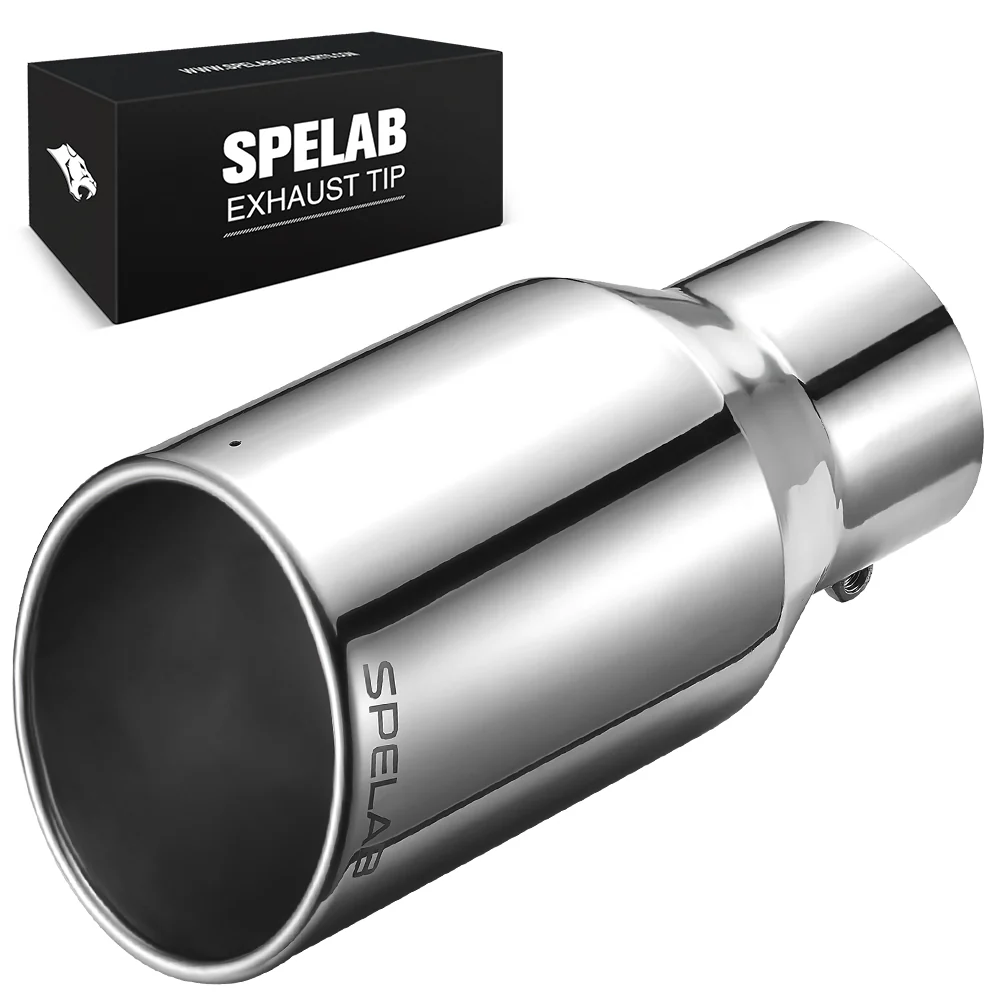Exhaust Tip 4" In, 5"/6"/7" Out, 12"/18" Length T304 | SPELAB - Image 6