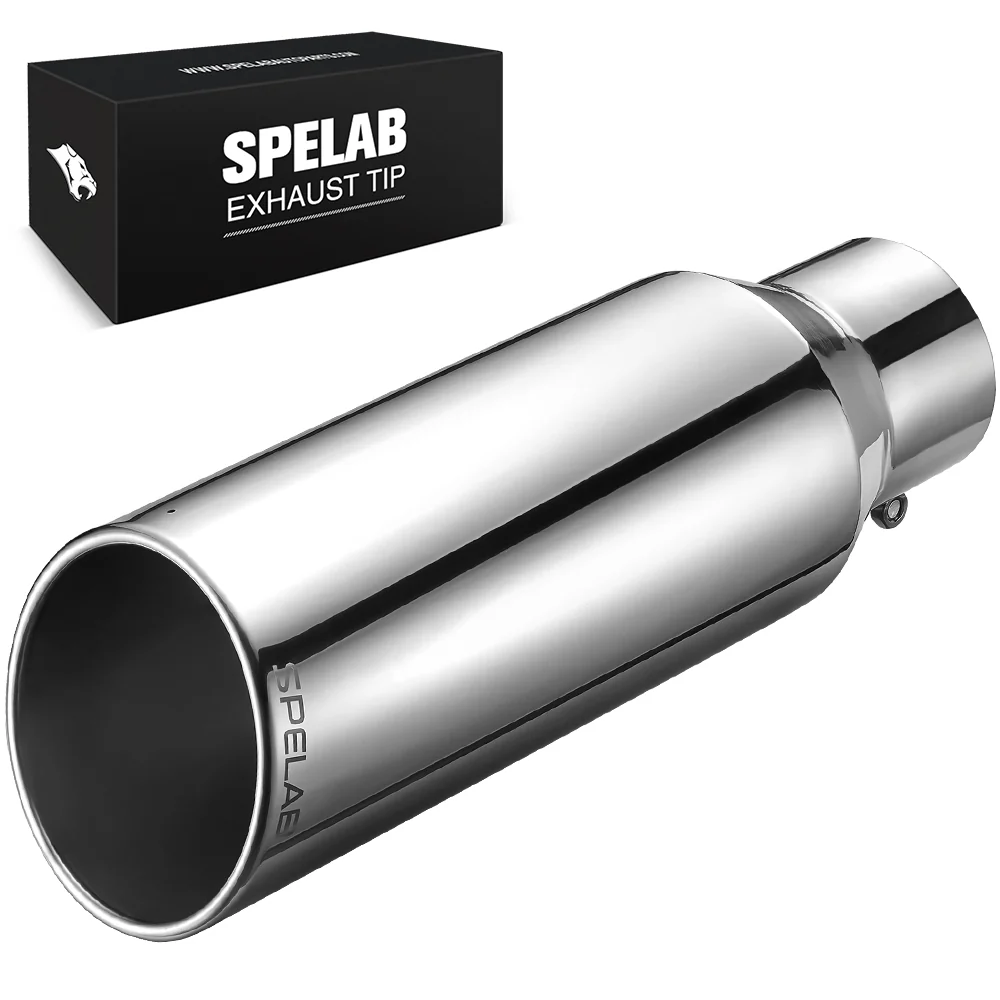 Exhaust Tip 4" In, 5"/6"/7" Out, 12"/18" Length T304 | SPELAB - Image 7