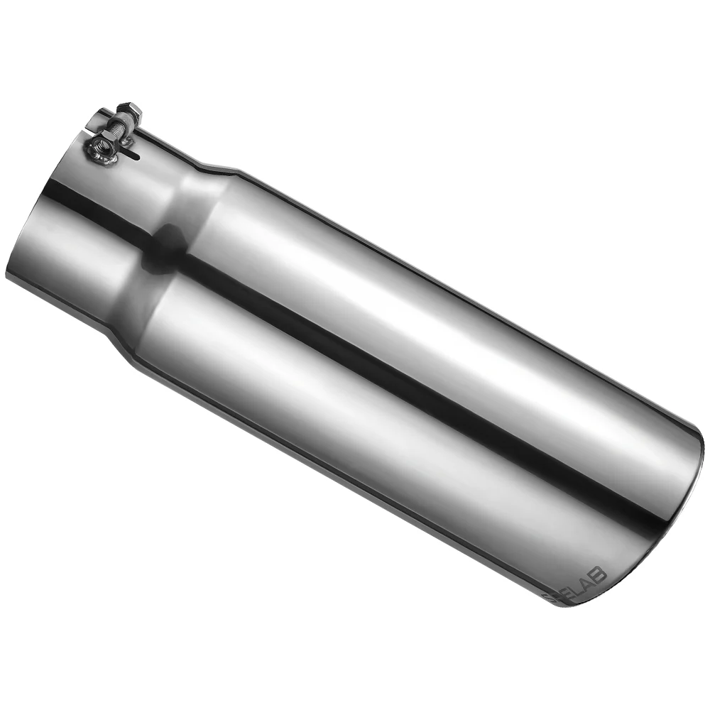 Exhaust Tip 4" In, 5"/6"/7" Out, 12"/18" Length T304 | SPELAB - Image 9