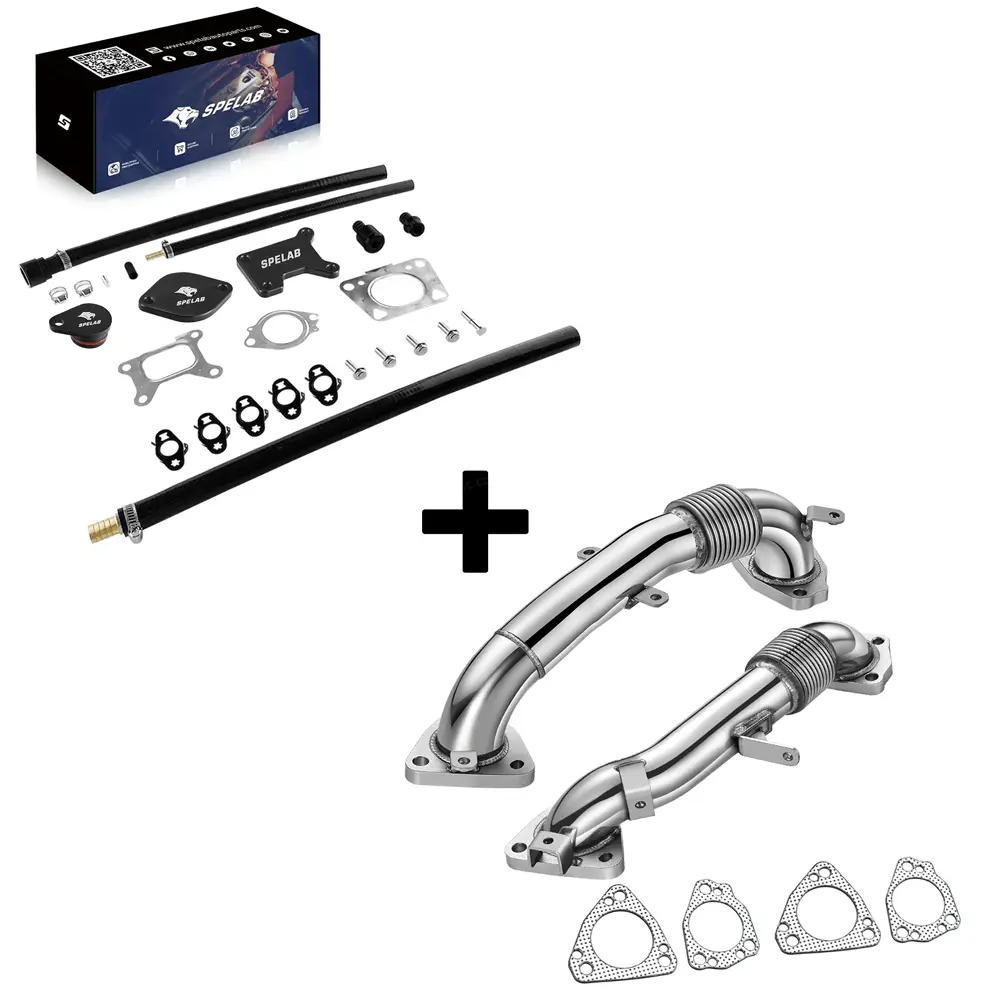 Exhaust Up-Pipe for 2017-2023 L5P 6.6L Duramax Sierra/Silverado 2500 3500 | SPELAB - Image 12