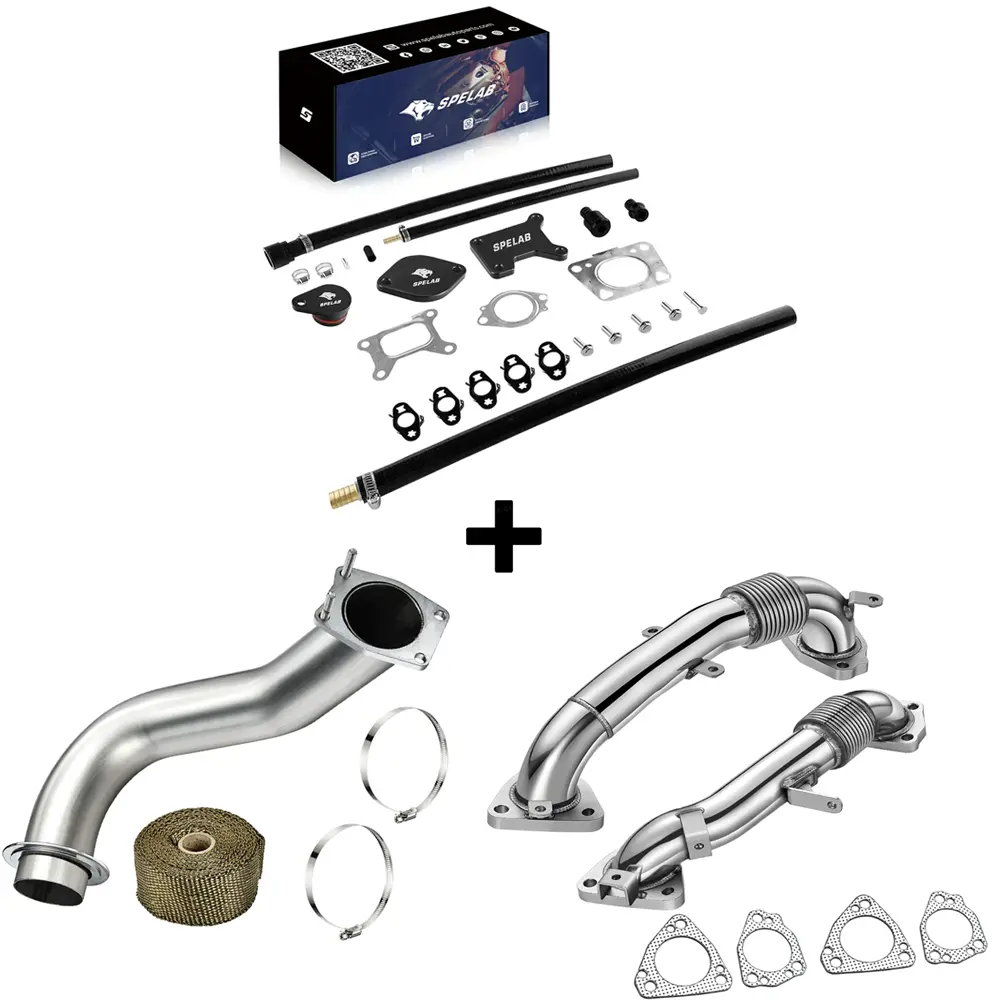 Exhaust Up-Pipe for 2017-2023 L5P 6.6L Duramax Sierra/Silverado 2500 3500 | SPELAB - Image 13