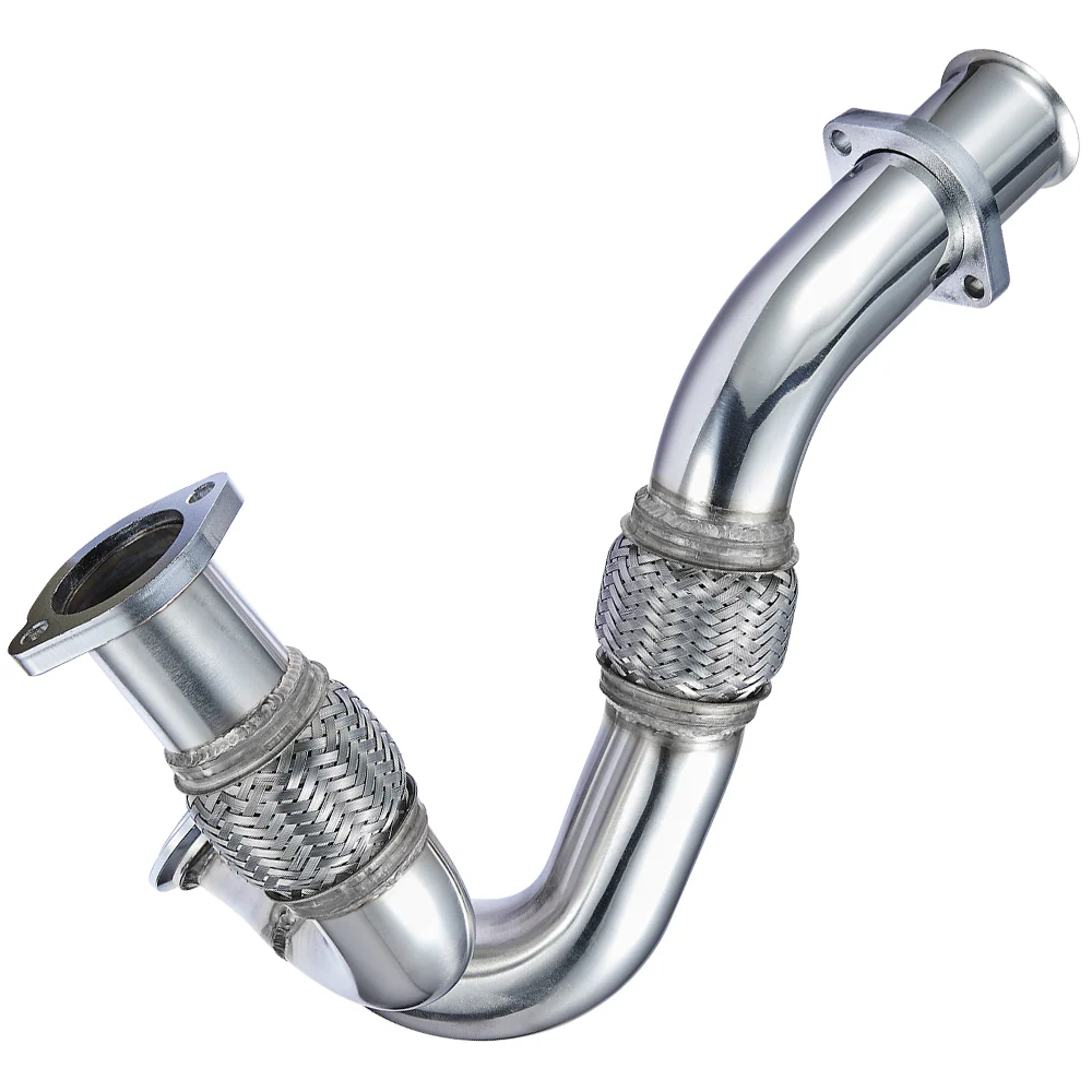 Exhaust Up-Pipe Y-Pipe for Ford 2003-2007 6.0L Powerstroke Diesel F250 F350 F450 Heavy Duty Polished | SPELAB - Image 4