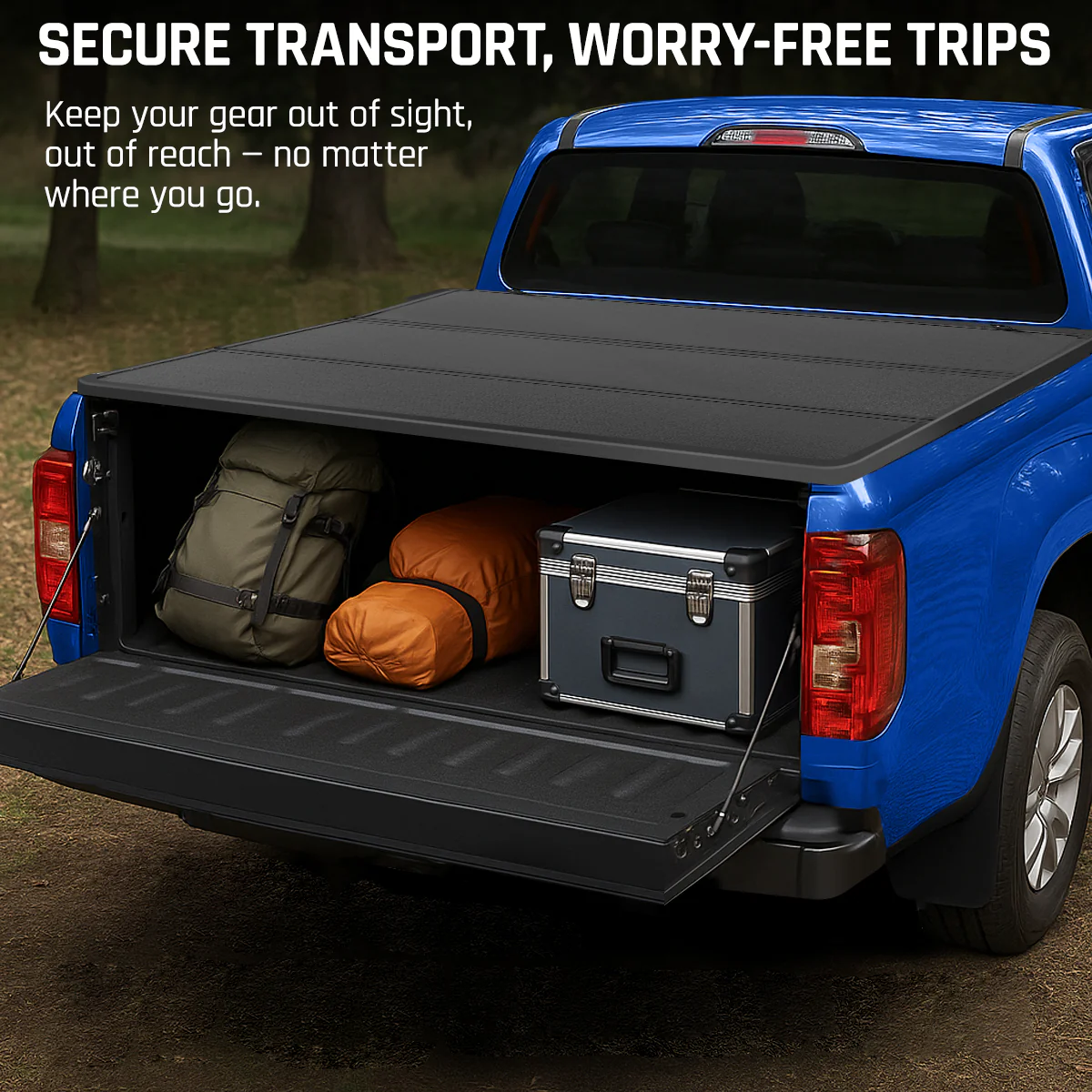 Hard Folding Tonneau Cover 6.8 ft for 1999-2025 Ford F250 F350 Super Duty | SPELAB - Image 7