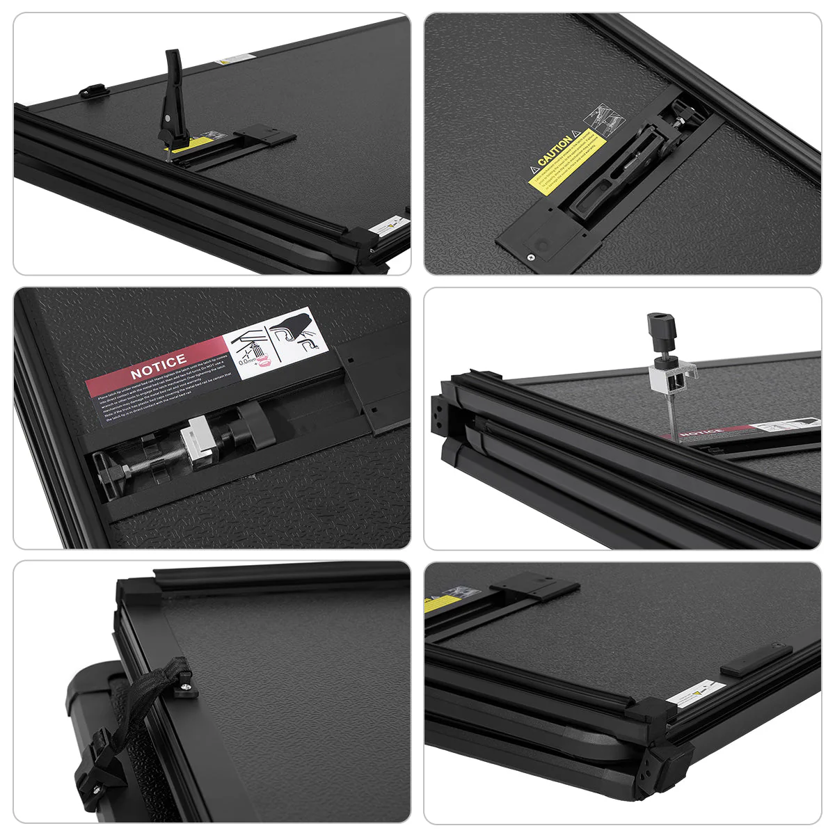 Hard Folding Tonneau Cover 6.8 ft for 1999-2025 Ford F250 F350 Super Duty | SPELAB - Image 9